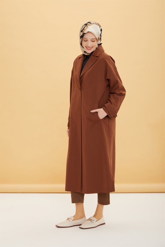 Armine Oversized, langer Trenchcoat 7607