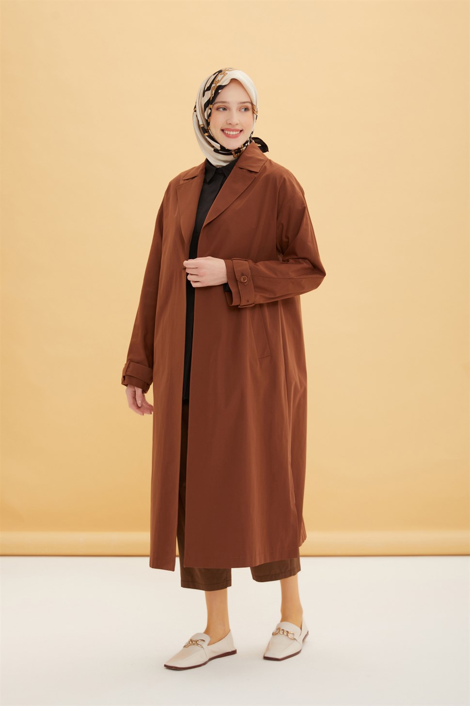 Armine Oversized, langer Trenchcoat 7607